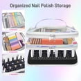 thumbnail image 2 of Organizador de esmaltes de uñas Beloving, transparente, doble nivel, 30 botellas, 2 of 7