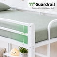thumbnail image 5 of UBesGoo Metal Triple Bunk Bed Frame, Twin Over Twin Over Twin XL Design, 3 In 1 Bunk Bed Separates Into 3 Individual Twin Beds, White, 5 of 14
