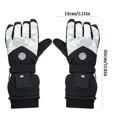 thumbnail image 6 of AuroraX Usb Heated Gloves with Digital Display Warm Thermal Fleece Lined Winter Gloves Women Men Insulated Glove with Long Wrist Cuff Long-Lasting Outdoor Hand Warmers, 6 of 6