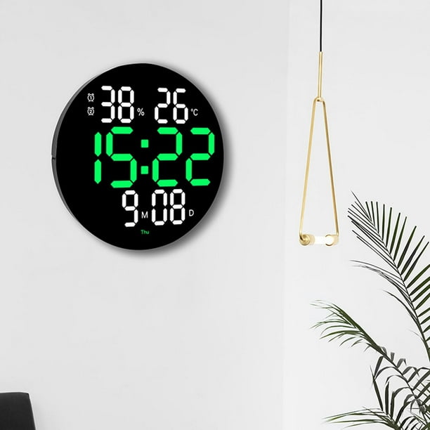 Reloj de pared digital Colco verde 10 pulgadas