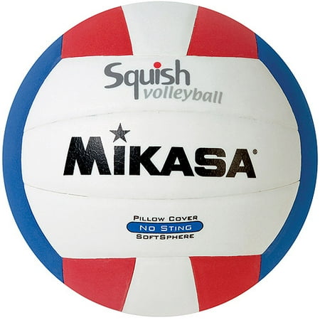 Mikasa Park Lane - Mikasa Squish VSV100 Outdoor Volleyball, Red/White/Blue