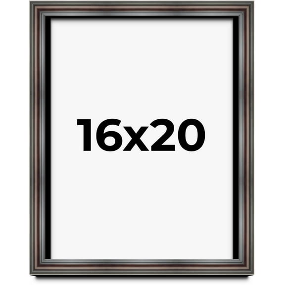 16x20 Shadow Box Frame Brown Cherry | 2.625 Inches Deep Pine Wood Traditional Shadowbox Display