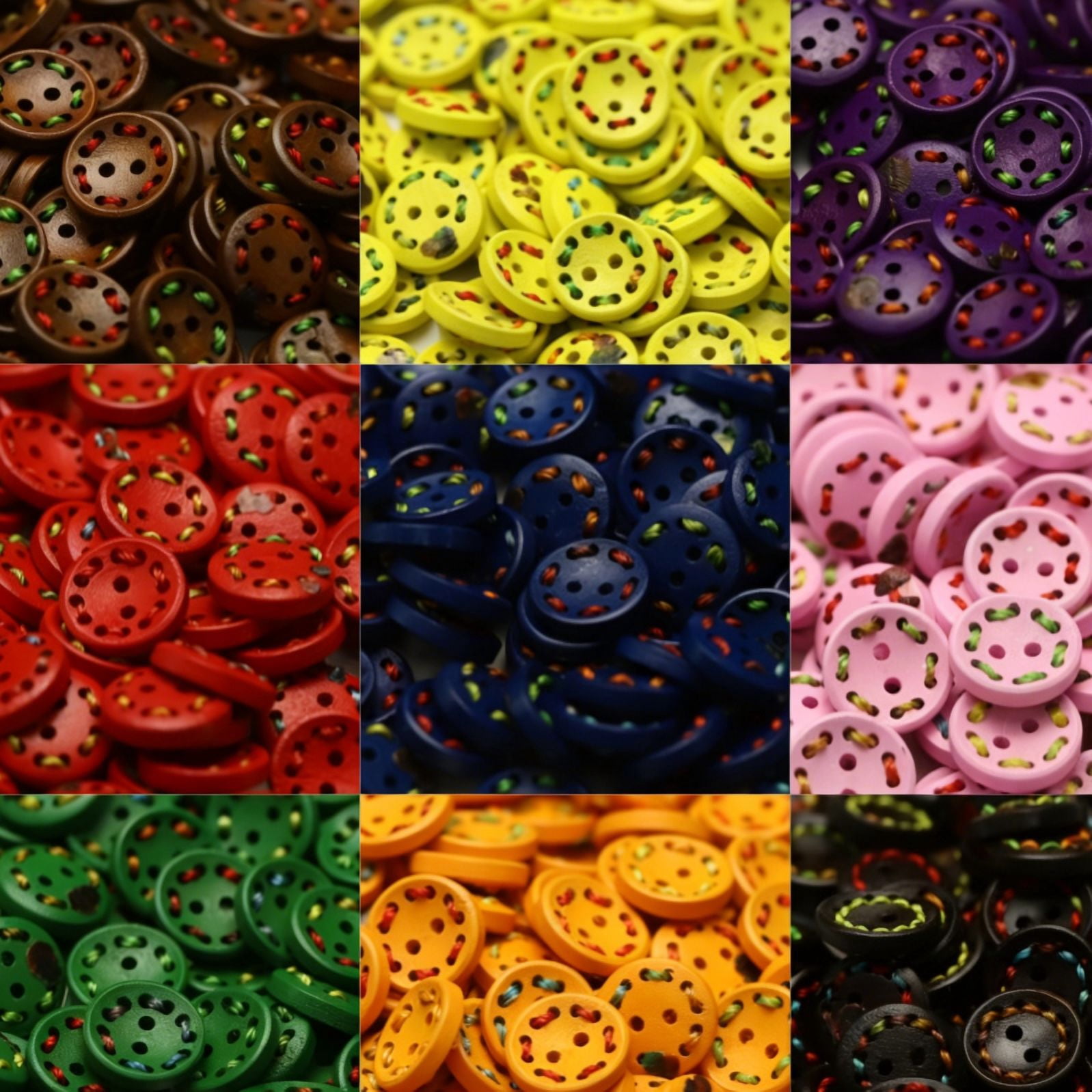 suxuMhao Decorative Buttons, 1" Light Brown & Brown Shirt Button Weaving Buttons Knitting Button Crochet Button Craft Button Sewing Button, 200PCS Coconut Shell Buttons for DIY, Crafts, Style 1