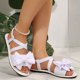 thumbnail image 1 of MKLEKYY Sandalias Cómodas para Mujer, Transpirables, Planas, Informales, para Playa, para Uso Diario, Con Diseño de Punta Abierta, Calzado Ligero de Verano., 1 of 4