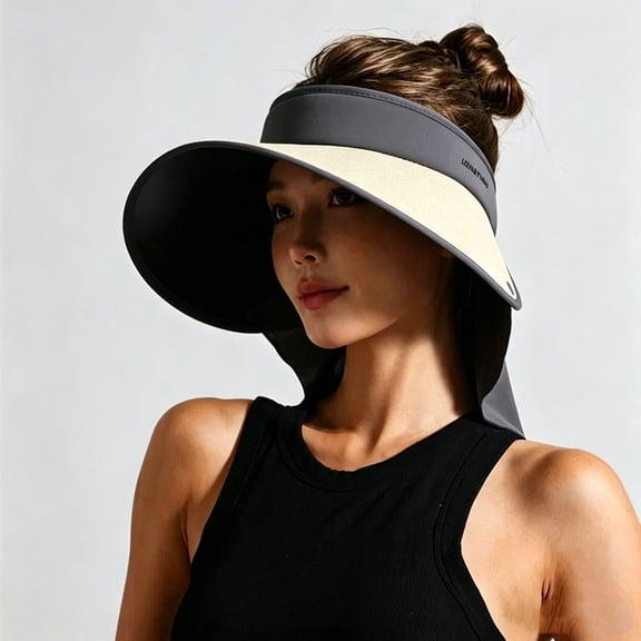 Noric Women's Sun Hat UPF 50 Wide Brim Visor Adjustable Chin Strap Summer Beach Hats for Vacation Fishing Outgoing