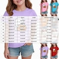 thumbnail image 3 of CAUYDY Halloween Pumpkin Ghost Graphic Pajamas for Kid Girls Short Sleeve Shirt Kids Cute Casual Sleepwear Top Sizes 9-10 Years, 3 of 6
