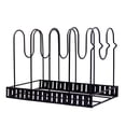 thumbnail image 1 of KAUKKO Pot Rack Organizers Lid Organizer for Pots and Pans 5 Tiers Pots and Pans Organizer with 3 DIY Methods Adjustable Pot Lid Holders Pan Rack for Kitchen Counter and Cabinet, 1 of 4