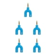 thumbnail image 3 of Sidaley Divisor de audio de 3,5 mm Conector estéreo 2 en 1 Convertidor de sonido externo Micrófono Auriculares Computadora Tablet Accesorios azul Type2 NO2, 3 of 4