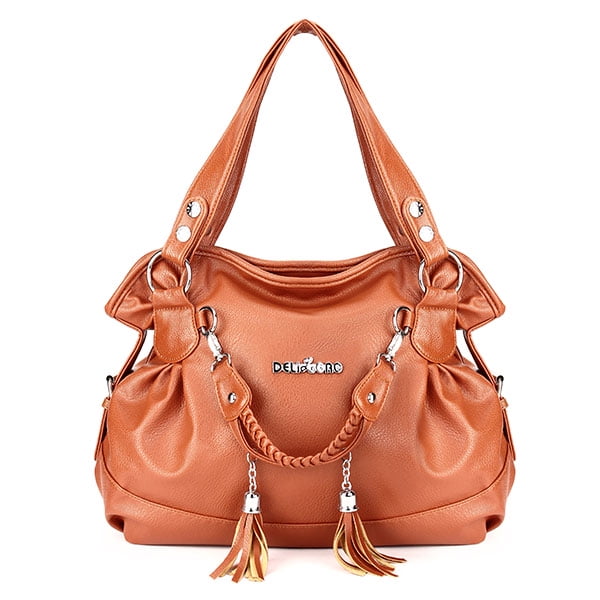 Cute Ladies Tassel Shoulder Bag PU Leather Handbag Messenger Purse Tote Bag New