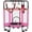 A2-pink-55", variant on 55" Sliver Tube-Sliver Green Trampoline For Indoor Outdoor Use