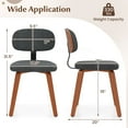 thumbnail image 3 of Gymax Dining Chairs Set of 4 w/Curved Backrest Padded Seat for Dining Room Living Room, 3 of 10
