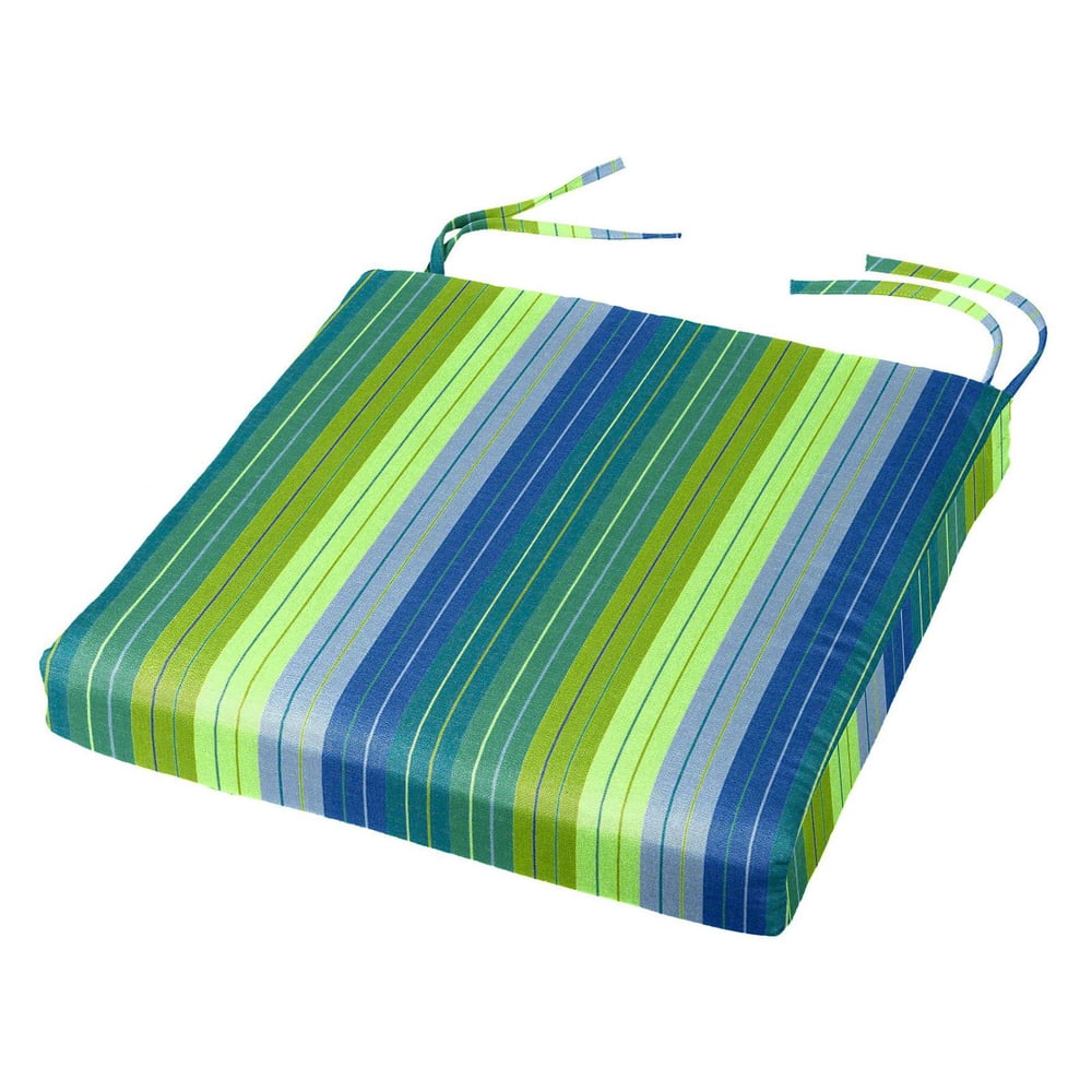 Cushion Source 17.5 x 16 in. Striped Sunbrella Chair Pad - Walmart.com