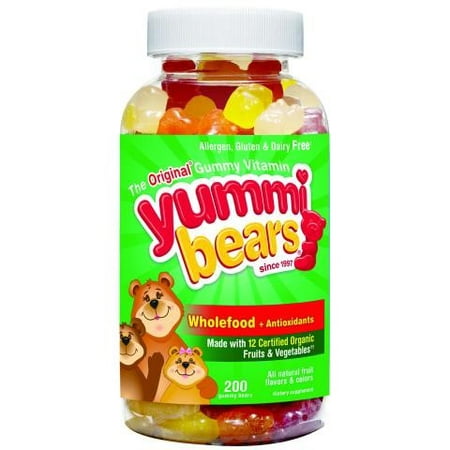 Hero Nutritionals Yummi Bears Whole Food Supplement For Kids - 200 (Best Whole Food Vitamins For Kids)