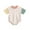 Pink, variant on IROINNID Neutral Crossover Onesies Baby Boys Girls Cute Short Sleeve Splicing Print Romper,Pink