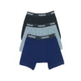 thumbnail image 2 of ToBeInStyle Men's Pack of 3 Cotton Boxer Brief Shorts - Classic Colors - Medium, 2 of 6