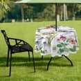 thumbnail image 7 of Coolnut 60" Wildflowers Round Tablecloth, Waterproof Spillproof Polyester Fabric Table Cover with Zipper Umbrella Hole for Outdoor Patio Garden Dining Party, 7 of 7