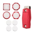 thumbnail image 3 of jinwen Billiard Chalk Holder Billiard Pool Cue Chalk Case Pocket with Clip Red, 3 of 9