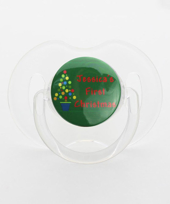 Personalized Name First Christmas Pacifier