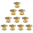 thumbnail image 1 of 10pcs Locking Pin Backs Metal Locking Clasp Pin Keepers for Displaying Badge Books Hats Bags (Gold), 1 of 6