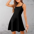 thumbnail image 2 of asddcavvf Dresses for Women Women's Fashionable Spring and Summer Solid Color Adjustable Strap Strap, 2 of 9