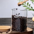 thumbnail image 3 of Contenedor de azúcar morena de 800 ml, tarro de vidrio con tapa y cuchara, almacenamiento hermético en granos de café, incluye 2 ahorradores de azúcar morena Terra Cotta para suavizar, 3 of 4
