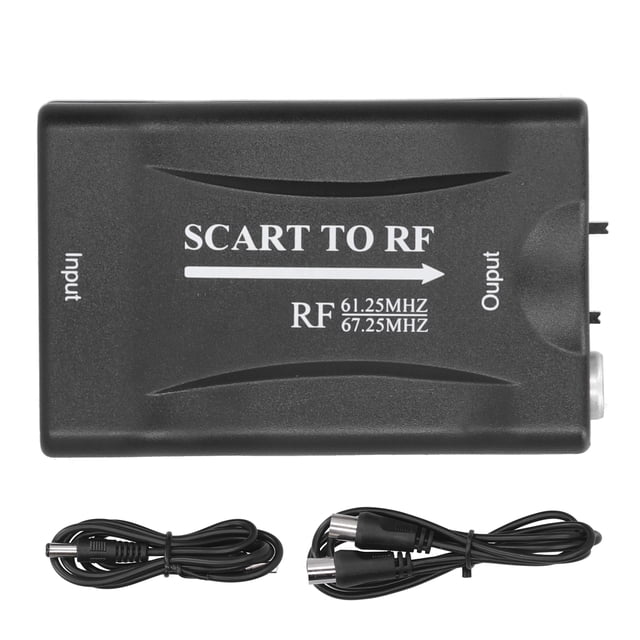 SCART a adaptador de vídeo RF para convertidor de salida RF 67,25 Mhz/61,25 Mhz para TV Box