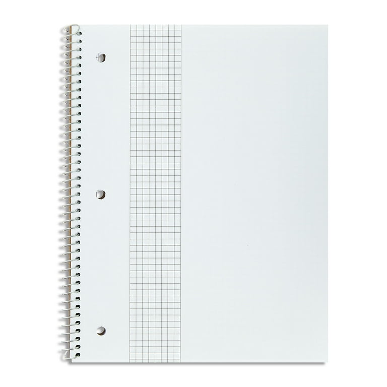 Pen+Gear 1 Subject Notebook, Grid Ruled, 8.5