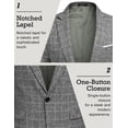 thumbnail image 3 of COOFANDY Men's Blazer Casual Sport Coats Slim Fit One Button Suit Jacket Lightweight Sports Jacket, 3 of 6