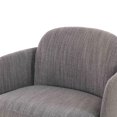 thumbnail image 5 of TOV Furniture  Solange Grey Textured Weave Swivel Chair, 5 of 6