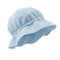 thumbnail image 2 of Mgmyaa Baby Ruffle Edge Bucket Hat Summer Outdoor Sun UV Protection Fisherman Cap for Infant Newborn 0-3 Years Breathable Soft Headwear, 2 of 9