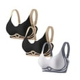 thumbnail image 1 of Bras For Women No Underwire Bra Wireless Comfortable Full Coverage Bralettes High Support Padded Sports Bras, 1 of 7