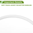 thumbnail image 4 of Cables de alimentación de 3000 cm de Unique Bargains, cable blanco TC 16AWG completamente aislado y con chaqueta de tacto suave para radio de coche, automotriz, altavoces de coche universal, 4 of 7