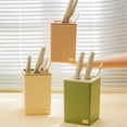 thumbnail image 1 of Sentmoon Knife Block Knife Holders Kitchen Knife Rack Countertop Storage Rack Household Multifunctional Kitchen Knife Chopsticks Storage Rack Integrated Rack, 1 of 7