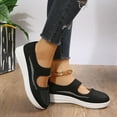 thumbnail image 6 of BONIXOOM Platform Sneakers for Women Shoes for Women Slip-Ons Running Slip-On Casual Shoes Black 2024 Summer Clearance Size 6.5, 6 of 8