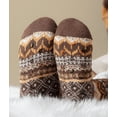 thumbnail image 5 of Women's Cozy Cabin Socks with Non-Slip Grips, Plush Sherpa Fleece Lining, Warm Thermal Slipper Socks for Cold Nights (Fits 5-11), 5 of 7