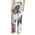 thumbnail image 3 of Sigee Vintage Butterflies Print Women's Soft Pajama Pants - Breathable and Comfortable Lounge Sleep Bottoms with Elastic Waistband and Pockets-X-Large, 3 of 9