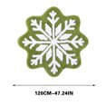 thumbnail image 2 of Fiudx Felpudo de Copos de Nieve Invernales, Antideslizante, Lavable, Bonito Adorno Navideño, Material Suave y Flexible, Ideal para La Entrada de Vacaciones, para Uso En Interiores y Exteriores, 67 X, 2 of 7