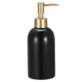 thumbnail image 1 of Dispensador de Jabón Uxcell, Dispensador de Jabón de Cerámica de 14Oz con Bomba de Acero Inoxidable para Cocina y Baño, Negro, 1 of 5