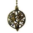 thumbnail image 3 of Royal Designs 24 Inch Adjustable Ceiling Fan Pull Chain Extension with Owl on Tree Ornament, Antique Brass, 3 of 6