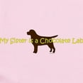 thumbnail image 2 of CafePress - My Sister Is A Chocolate Lab Infant Bodysuit - Baby Light Bodysuit, Size Newborn - 24 Months, 2 of 4