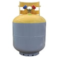 thumbnail image 1 of Mastercool 66010 Réservoir de Récupération de 50 lb pour R134a – Conforme aux Normes DOT et CAN/CSA – Acier HP325/HP345 Enduit de Poudre, Sans Interrupteur à Flotteur, Sans Réfrigérant Inclus, 1 of 4