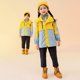 thumbnail image 3 of Gibobby Chaqueta de Forro Polar para bebés niñosLittle Child Big Kids Niños y niñas Conjunto de dos piezas de impermeabilización de manga larga y ropa de(Amarillo, 6-7 Años), 3 of 5