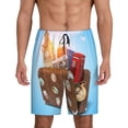 thumbnail image 2 of Rocae Trip to London for Men's Soft Sleep Pajama Shorts, Waistband and Pockets, 2 of 9