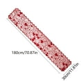 thumbnail image 3 of PuSpu Valentine's Day Decoration V-alentine's Day Heart-Shaped Lace Table Runner Placemat, 3 of 6