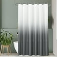 thumbnail image 6 of Inosoo Gray Ombre Fabric Shower Curtain, 72 x 78 Inch Long Thick Gray Gradual Cloth Shower curtains for Bathroom, Water Repellent, 6 of 11