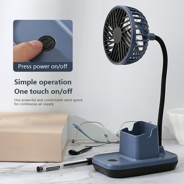 Naiovety Ventilador de escritorio portátil recargable con Naiovety Ventilador de escritorio portátil recargable con