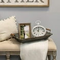 thumbnail image 2 of Stratton Home Decor S15036 Allie Table Clock - Distressed White & Black, 2 of 4