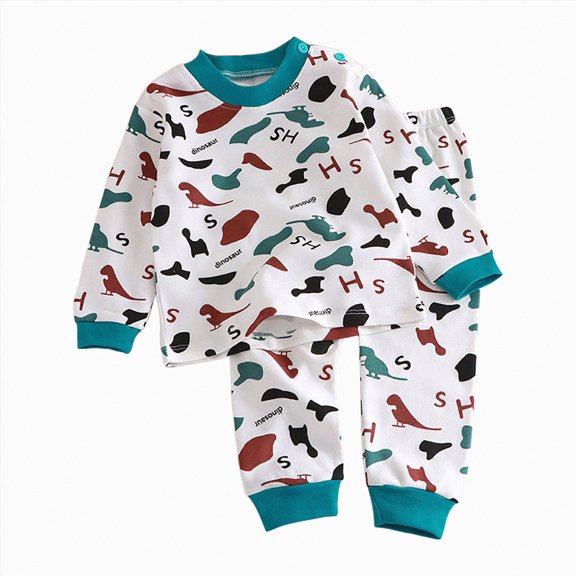 3-6 Months Newborn Toddler Boy Girl Sweatshirt and Pants Set School Fall Winter Fall Clothes for 0 6 12 18 24 M 1t 2t 3t 4t 5t Pajamas & Dailywear Gift Set