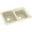 Bone, variant on Swan Solid Surface Kitchen Sink (33" x 22") with 4 Faucet Holes