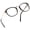 Black&Gold, variant on LifeArt Blue Light Blocking Computer Reading Glasses with Transparent Lens for Women/Men